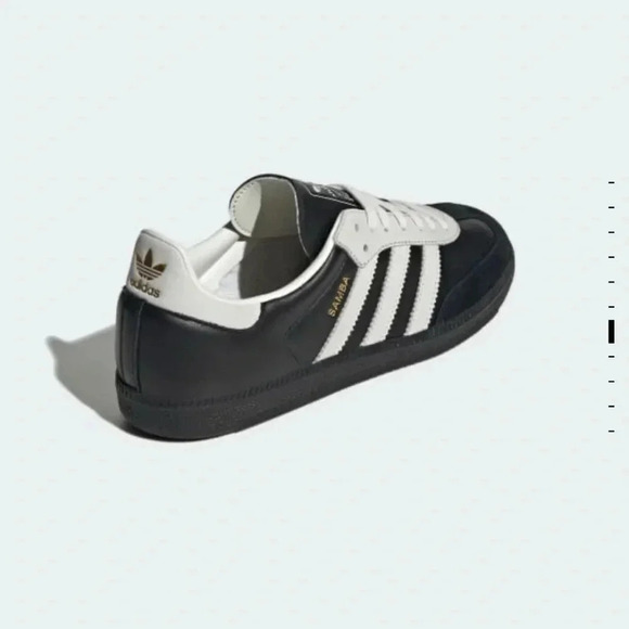 New Adidas Samba OG Shoes Sneakers Black Suede White Leather 75th Womens 7 - Picture 15 of 16